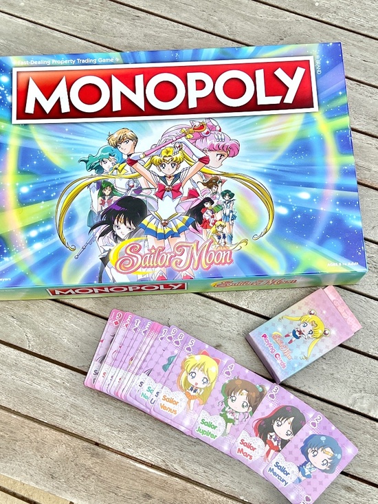 Sailor Moon Other - Sailor Moon Game Night Set ✨ Monopoly Board Game + Chibi Playing Cards NEW
